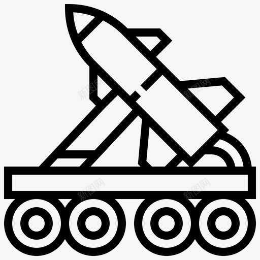 导弹核武器火箭图标svg_新图网 https://ixintu.com 导弹 战争 核武器 核线 武器 火箭