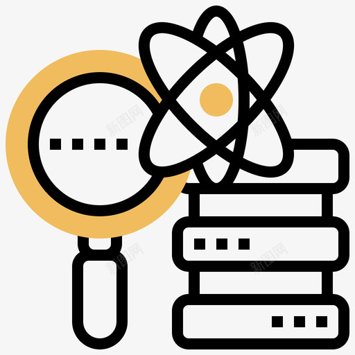 分析数字经济11黄影图标svg_新图网 https://ixintu.com 分析 数字 经济 黄影