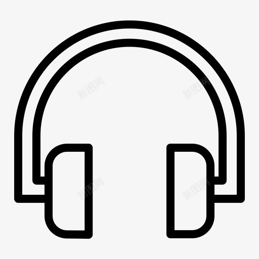 耳机配件音乐图标svg_新图网 https://ixintu.com 男士 耳机 配件 音乐