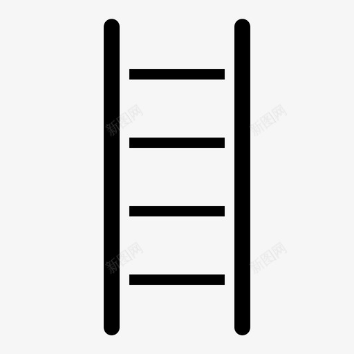 梯子修炼4实心图标svg_新图网 https://ixintu.com 修炼 实心 梯子