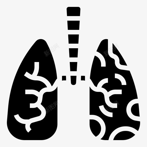 肺空气污染6字形图标svg_新图网 https://ixintu.com 字形 空气污染