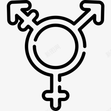 变性性别认同3直系图标图标