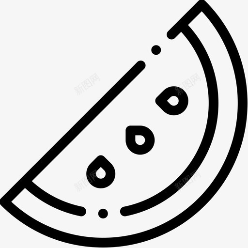 西瓜野餐52直线型图标svg_新图网 https://ixintu.com 直线 线型 西瓜 野餐