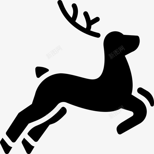 驯鹿圣诞和圣诞老人加油图标svg_新图网 https://ixintu.com 加油 圣诞 圣诞老人 驯鹿