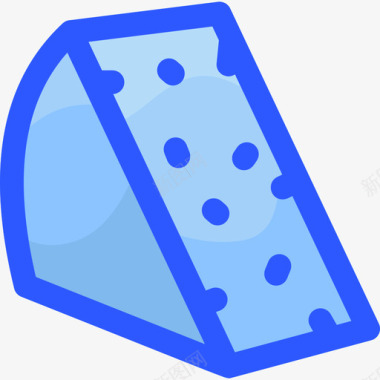 奶酪意大利食品3蓝色图标图标