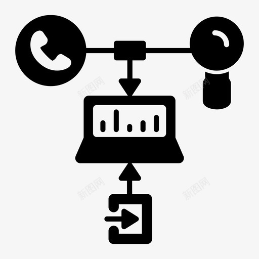 数据消耗活动交互图标svg_新图网 https://ixintu.com 交互 大数 数据 活动 消耗 系统