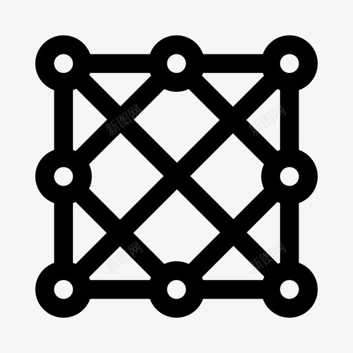 立方体三维形状2线性图标svg_新图网 https://ixintu.com 三维 形状 立方体 线性