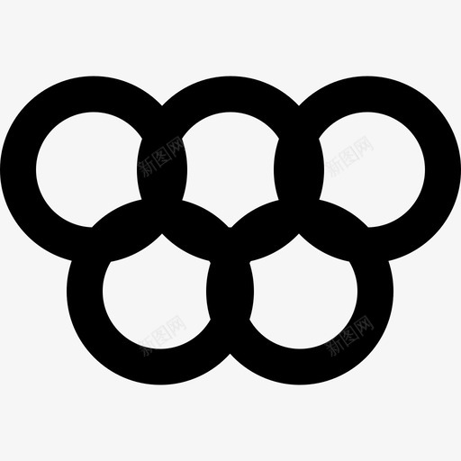 奥林匹克五环运动89大纲图标svg_新图网 https://ixintu.com 五环 大纲 奥林匹克 运动