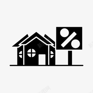 卖房子房子抵押图标图标