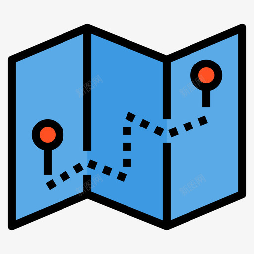 导航器导航35线性颜色图标svg_新图网 https://ixintu.com 导航 线性 颜色
