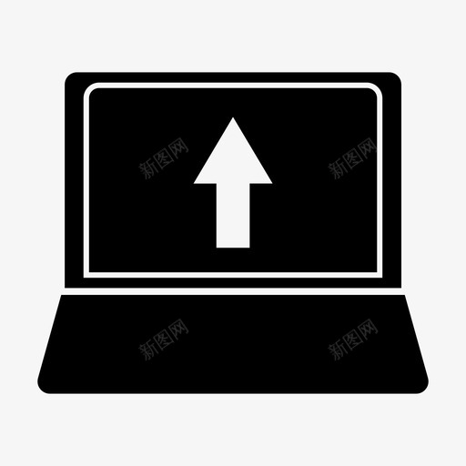 更新升级上传图标svg_新图网 https://ixintu.com glyph 上传 升级 更新 电脑 笔记本
