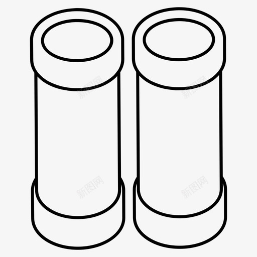 管材塑料管水管图标svg_新图网 https://ixintu.com 塑料管 水管 管材 铁管