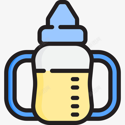 吸管杯婴儿110线性颜色图标svg_新图网 https://ixintu.com 吸管 婴儿 线性 颜色