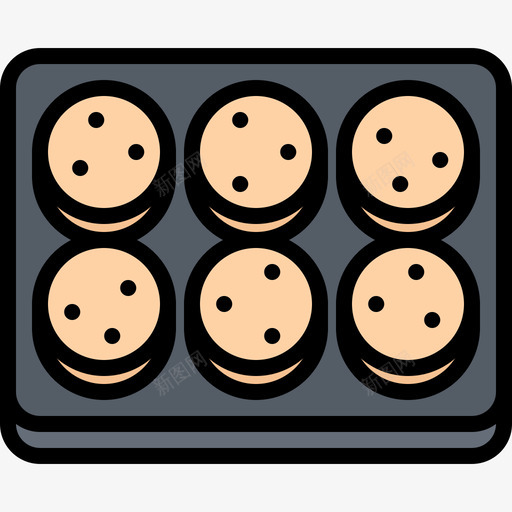饼干面包房109彩色图标svg_新图网 https://ixintu.com 彩色 面包房 饼干