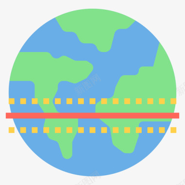 赤道全球变暖10平坦图标图标
