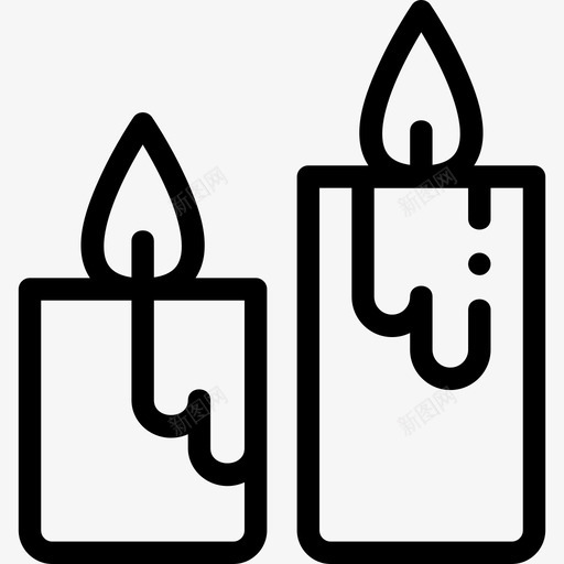 蜡烛美女121直线型图标svg_新图网 https://ixintu.com 直线 线型 美女 蜡烛