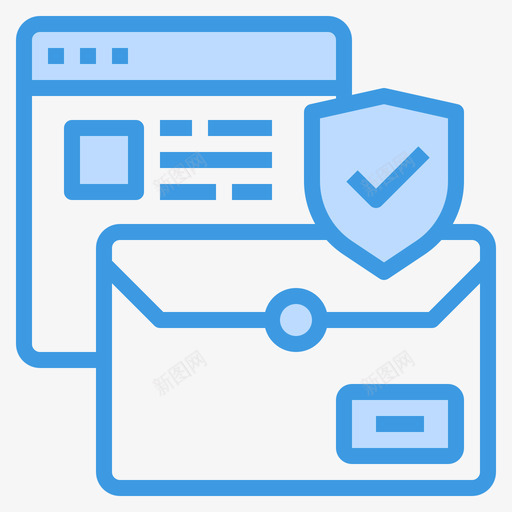 电子邮件网站类型8蓝色图标svg_新图网 https://ixintu.com 电子邮件 类型 网站 蓝色