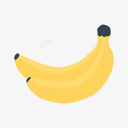 香蕉食品和饮料29扁平图标svg_新图网 https://ixintu.com 扁平 食品 饮料 香蕉