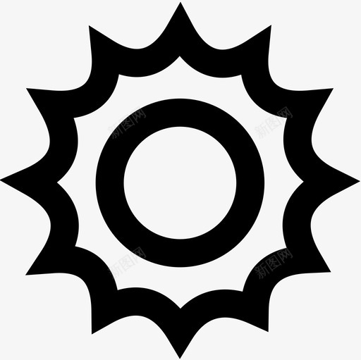 太阳空间142轮廓图标svg_新图网 https://ixintu.com 太阳 空间 轮廓