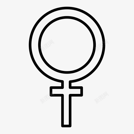 女人性别图标svg_新图网 https://ixintu.com 女人 性别