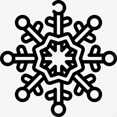 雪花冬季131线性图标图标