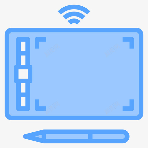 图形板电子设备18蓝色图标svg_新图网 https://ixintu.com 图形 电子设备 蓝色