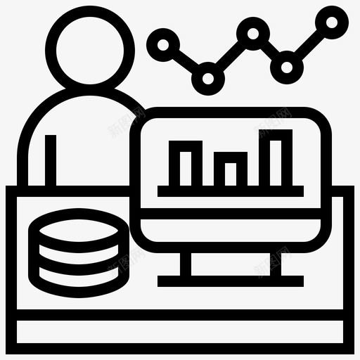 数据科学家大数据47直线型图标svg_新图网 https://ixintu.com 大数 数据 直线 科学家 线型