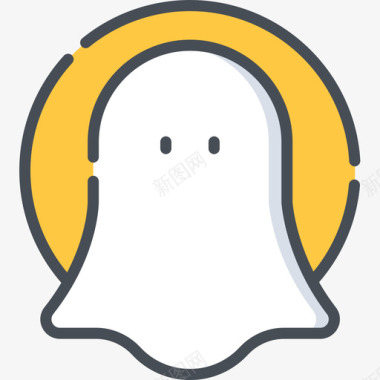 Ghost社交媒体130双色图标图标