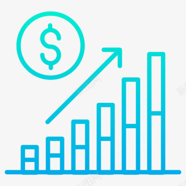 柱状图投资62梯度图标图标