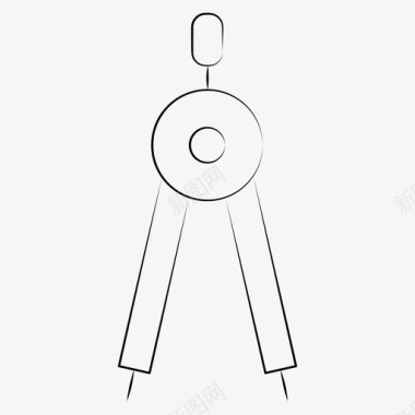 罗盘几何几何工具图标图标