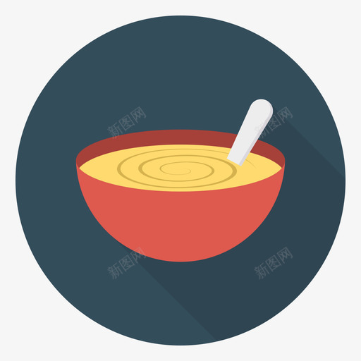 汤食品和饮料30圆形图标svg_新图网 https://ixintu.com 圆形 食品 饮料