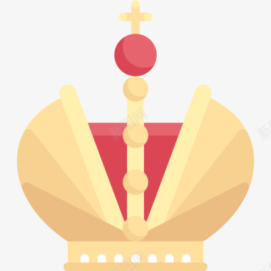 俄罗斯皇冠8号扁平图标图标