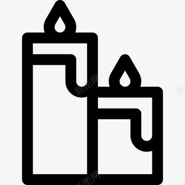 蜡烛宗教信仰32直系图标图标