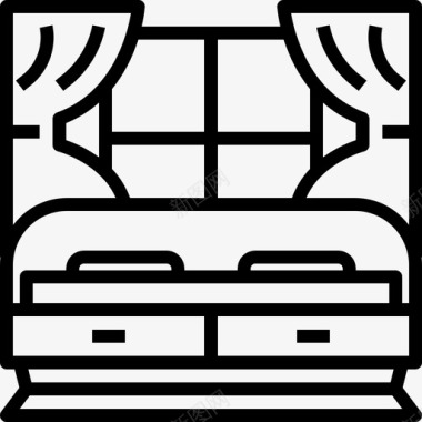 卧室家具家图标图标
