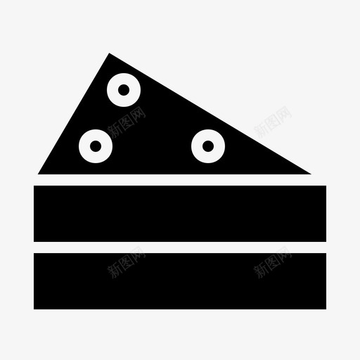 蛋糕面包房芝士蛋糕图标svg_新图网 https://ixintu.com 烹饪 甜点 芝士 蛋糕 面包房