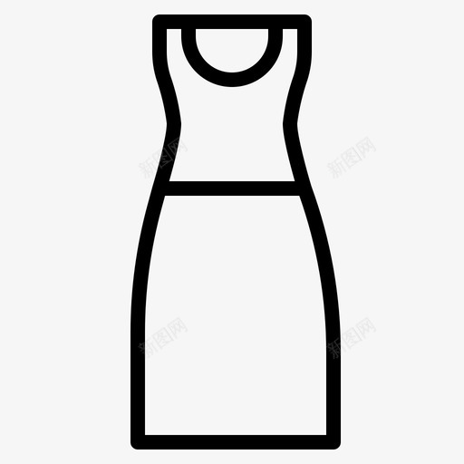 衣服衣服120直线型图标svg_新图网 https://ixintu.com 直线 线型 衣服