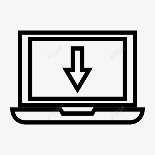 笔记本电脑保存图标svg_新图网 https://ixintu.com 下载 保存 图标 技术 电脑 笔记本