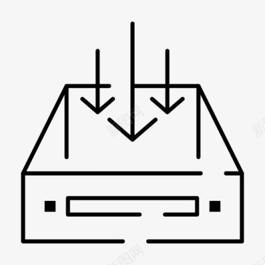 收件箱容器传送图标图标