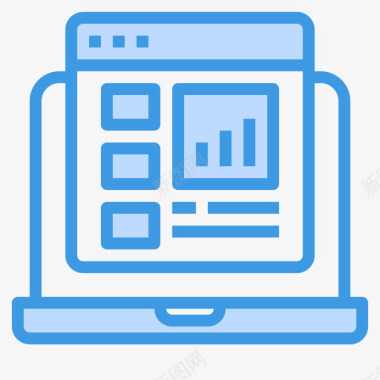 报告网站类型8蓝色图标图标