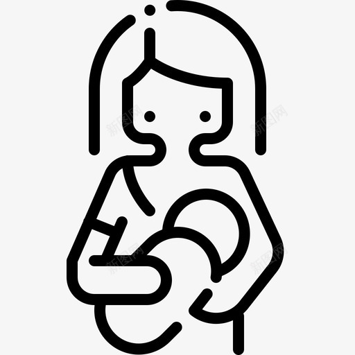 母乳喂养婴儿淋浴48直系图标svg_新图网 https://ixintu.com 喂养 婴儿 母乳 淋浴 直系