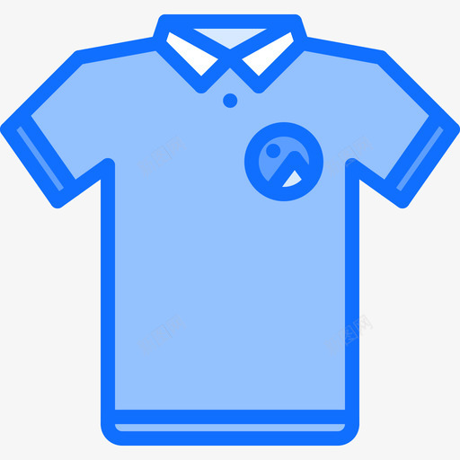衬衫品牌8蓝色图标svg_新图网 https://ixintu.com 品牌 蓝色 衬衫