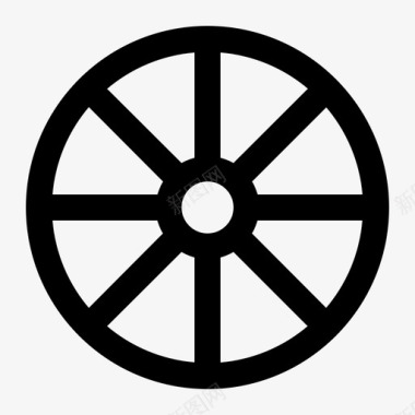 轮子圆形旋转图标图标