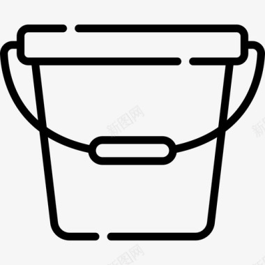 水桶家用器具17线性图标图标