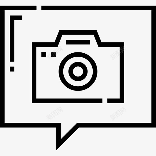 相机摄影104线性图标svg_新图网 https://ixintu.com 摄影 相机 线性