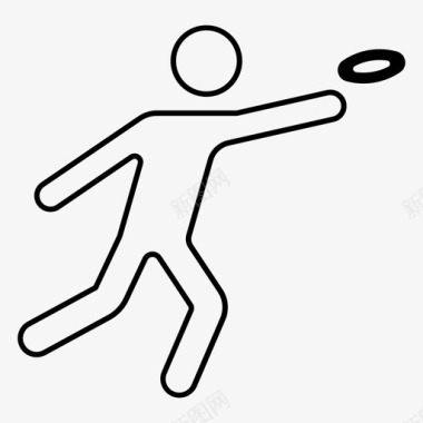 掷铁饼锻炼奥运会图标图标