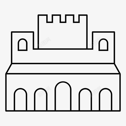 阿尔罕布拉格拉纳达建筑欧洲旅游图标svg_新图网 https://ixintu.com 地标 布拉 布拉格 建筑 格拉 欧洲旅游 纳达 著名 西班牙 阿尔