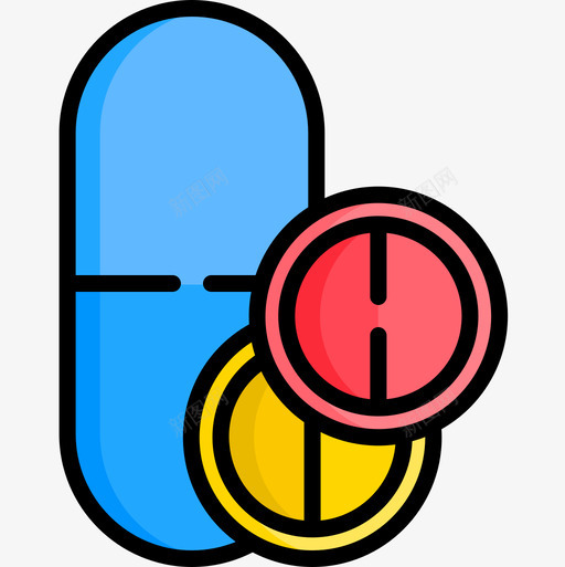 药物药物28线性颜色图标svg_新图网 https://ixintu.com 线性 药物 颜色
