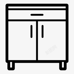 组合橱柜橱柜组合厨房厨房家具图标高清图片