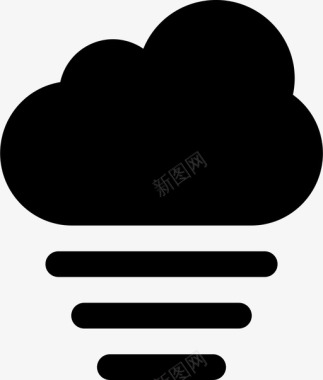 层云云天气预报图标图标