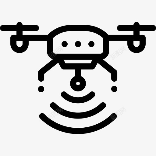 玩具无人机摄影图标svg_新图网 https://ixintu.com 摄影 无人机 玩具 相机